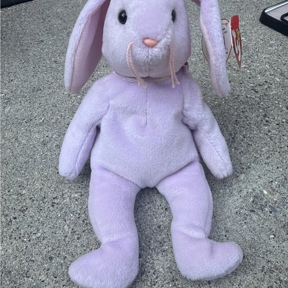 Retired TY Beanie Baby 1996 FLOPPITY Bunny with Multiple Rare Tag Errors - Picture 2 of 9